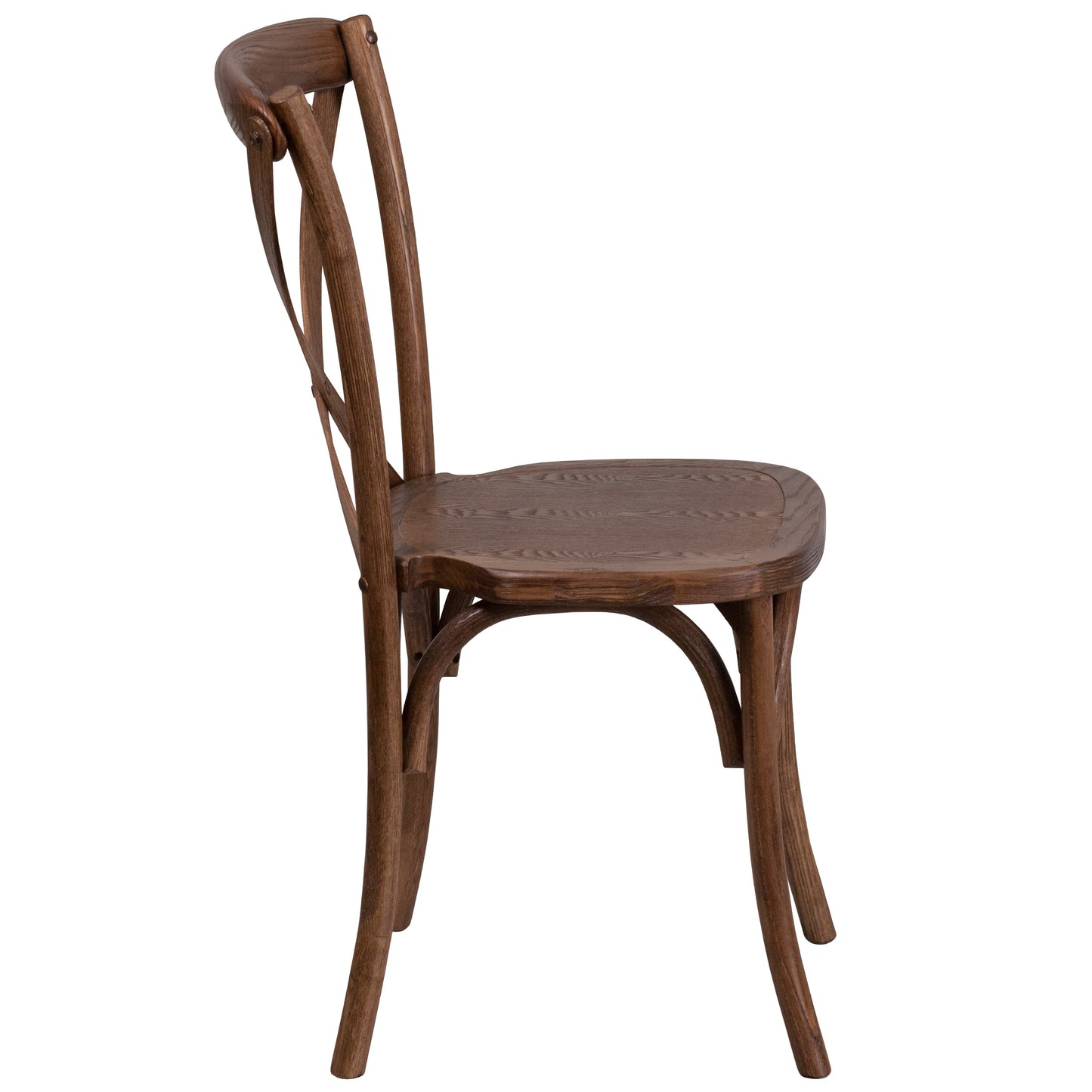 Pecan Cross Back Chair XU-X-PEC-GG