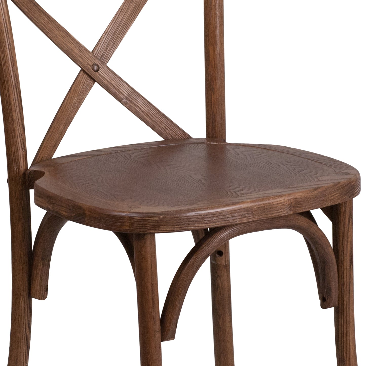 Pecan Cross Back Chair XU-X-PEC-GG