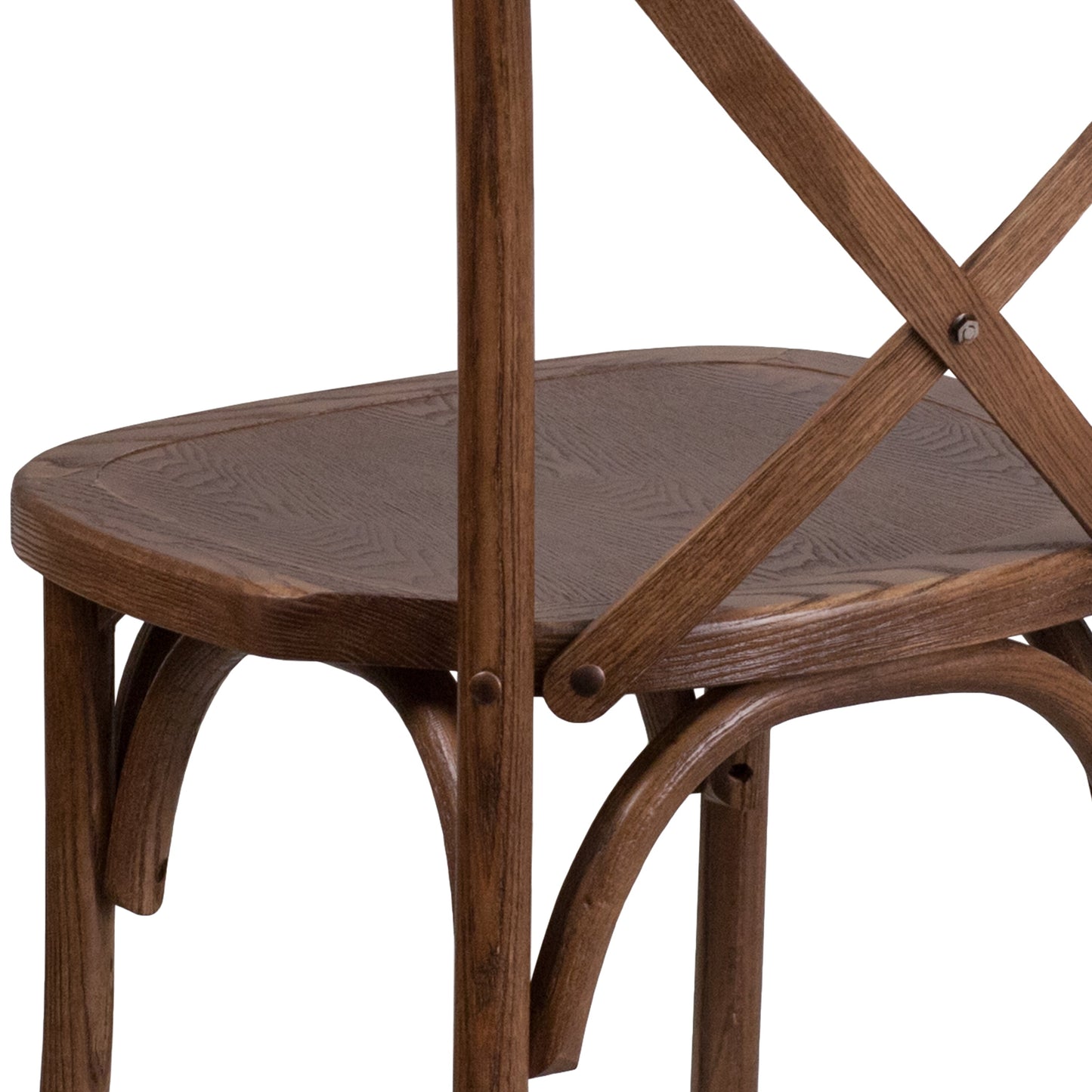 Pecan Cross Back Chair XU-X-PEC-GG
