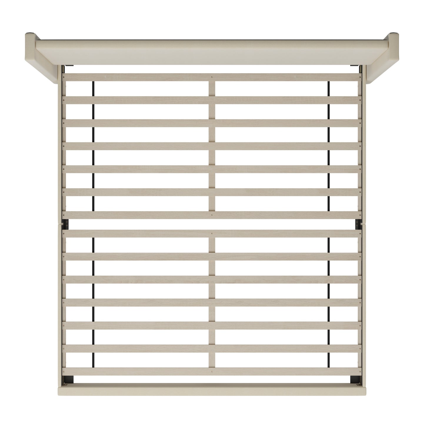 Beige King Size Platform Bed YK-1077-BEIGE-K-GG