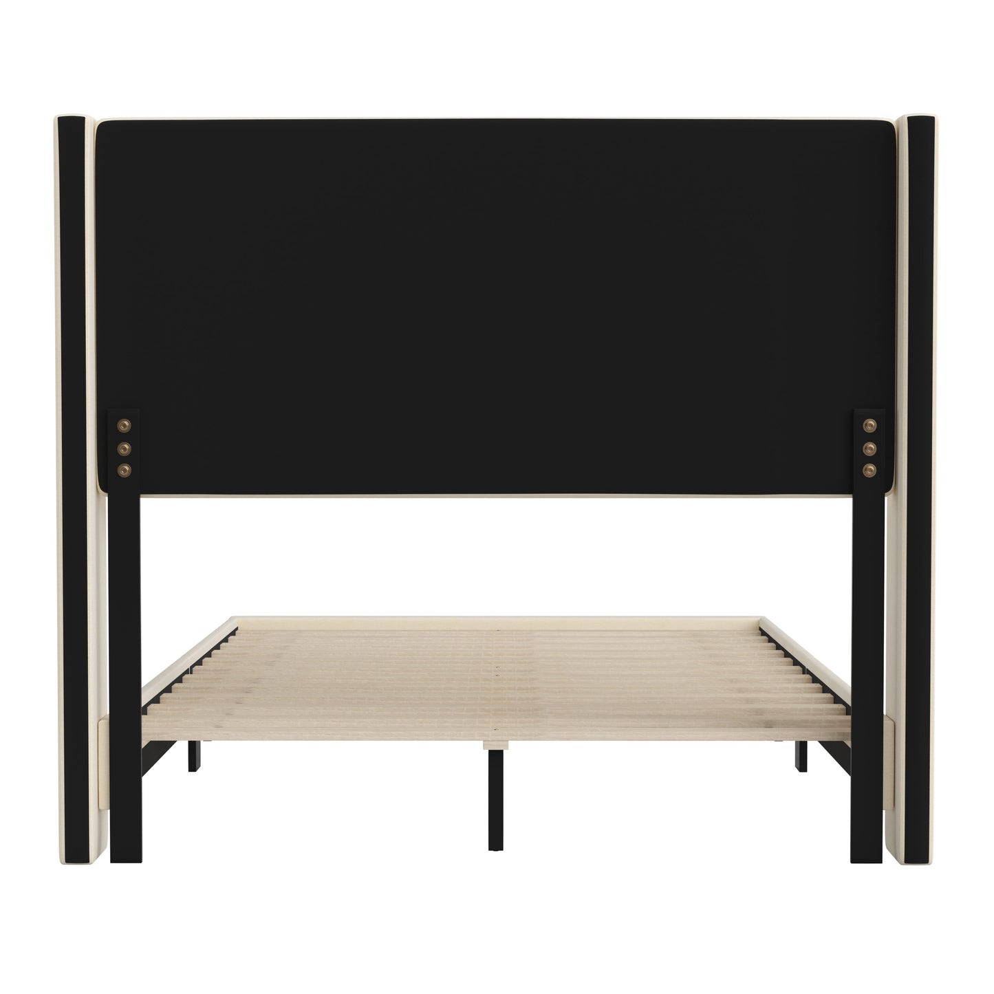 Beige Full Platform Bed YK-1078-BEIGE-F-GG