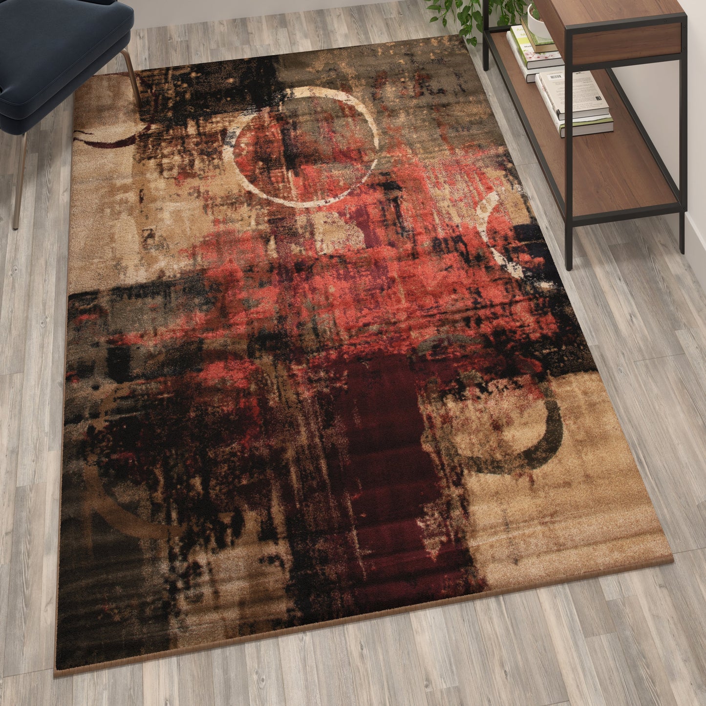 5x7 Abstract Area Rug YK-A811A-D8571-57-GR-GG