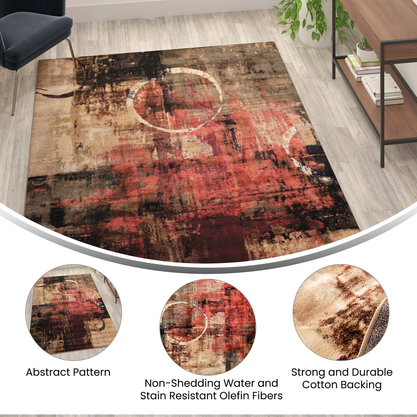 6x9 Abstract Area Rug YK-A811A-D8571-69-GR-GG