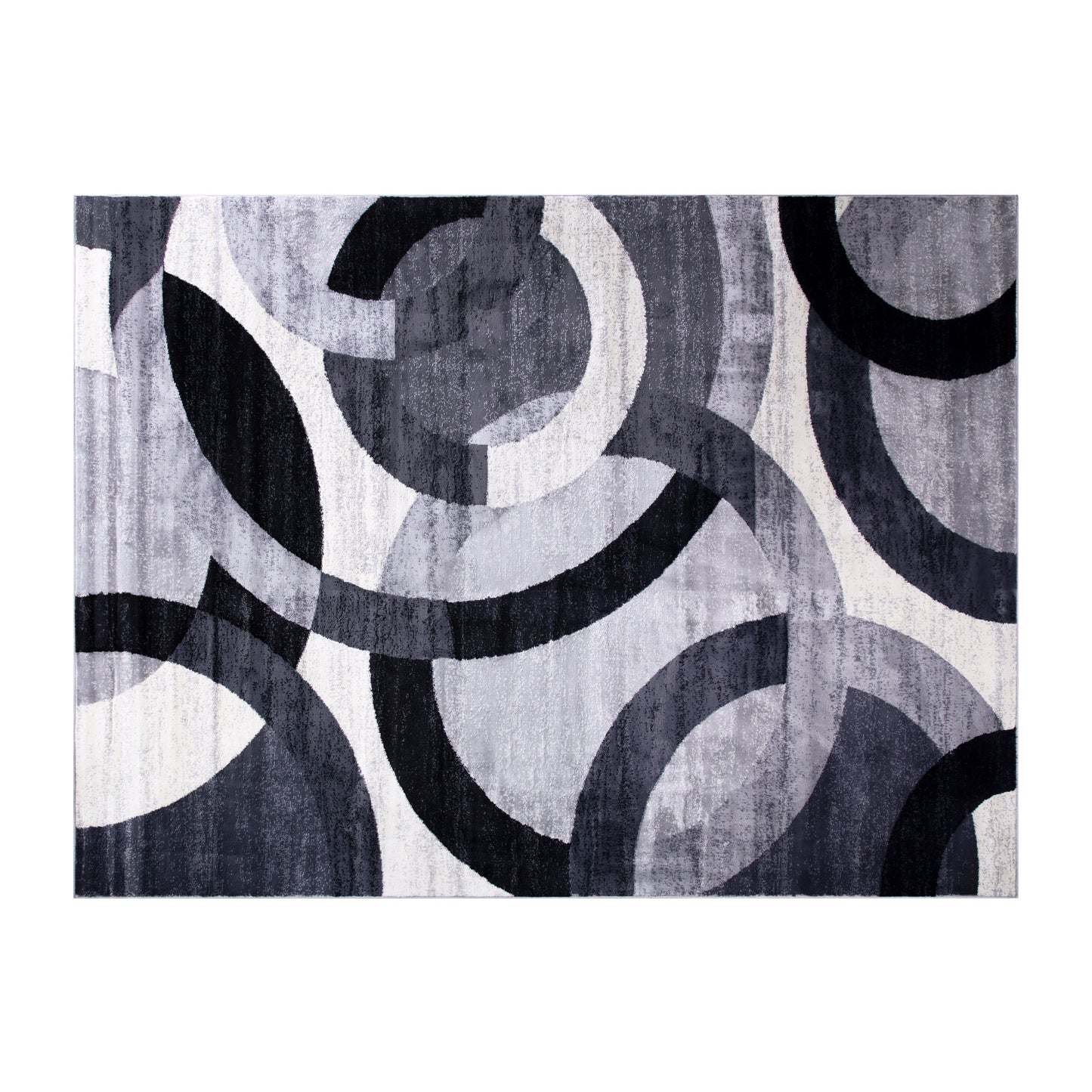8x10 Black/Gray Area Rug YK-F968A-D9276I-810-BK-GG