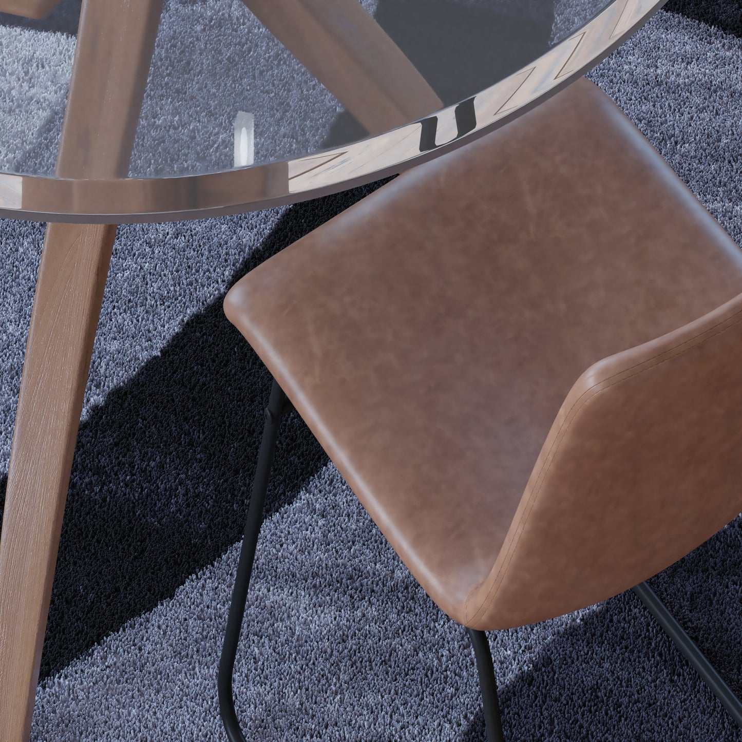 8x8 RD Black/Gray Area Rug YK-F968A-D9276I-8R-BK-GG