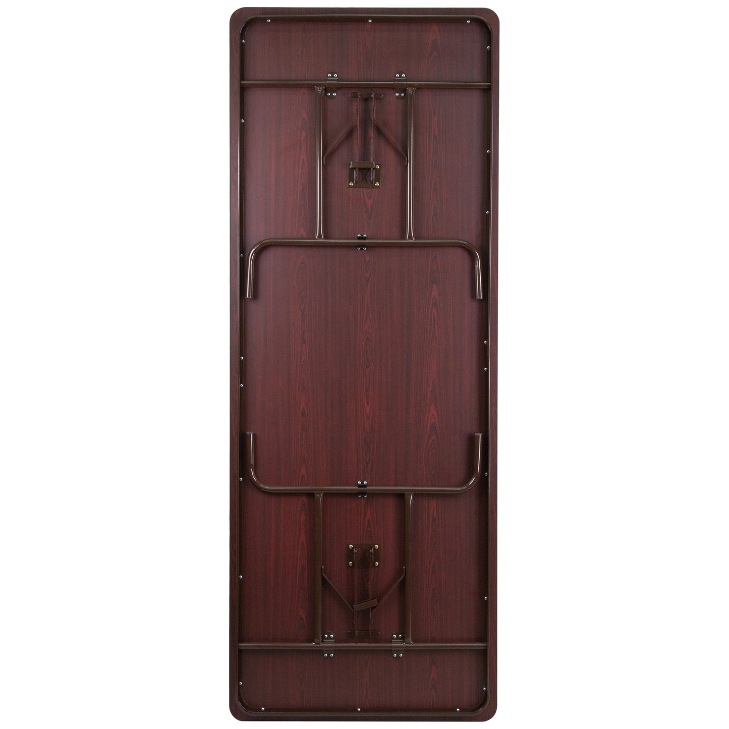 36x96 Mahogany Wood Fold Table YT-3696-MEL-WAL-GG