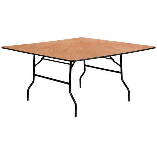 60SQ Wood Fold Table YT-WFFT60-SQ-GG