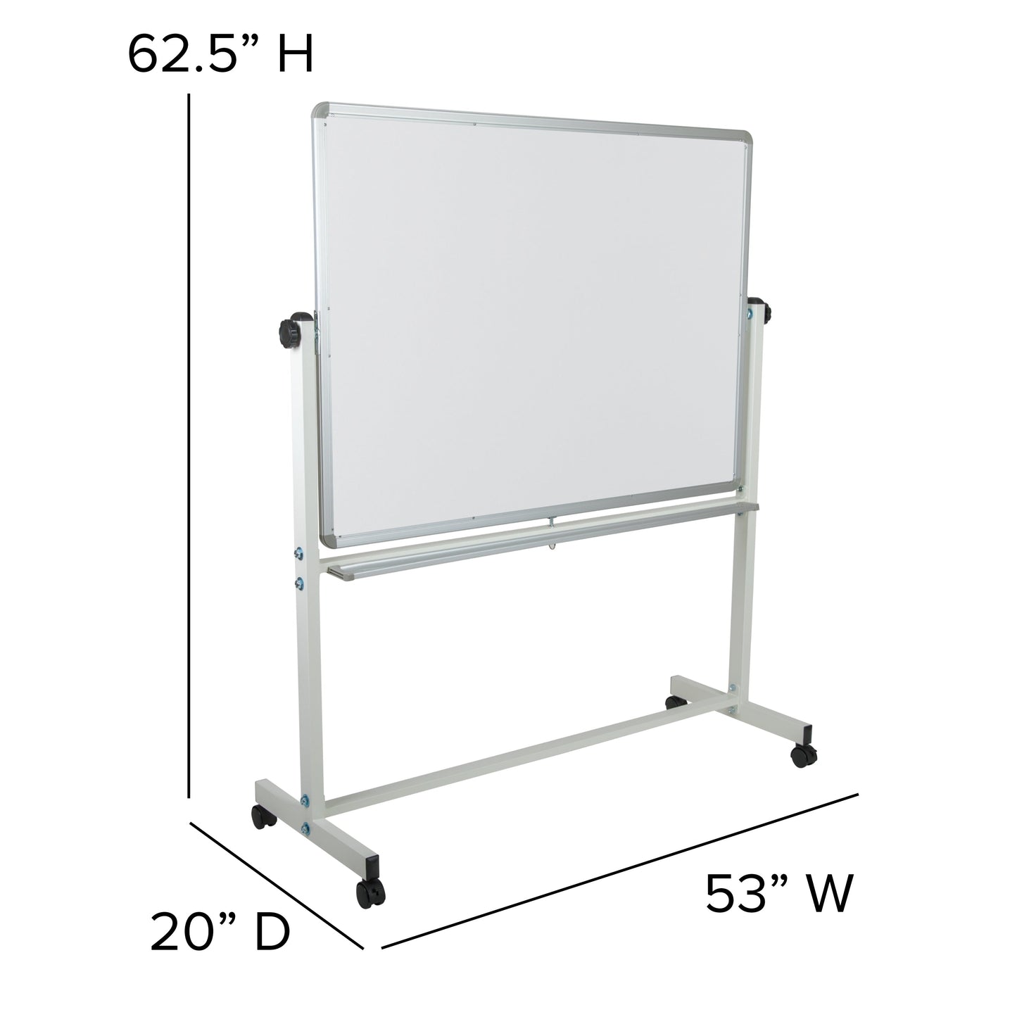 53"W x 62.5"H White Board YU-YCI-003-GG