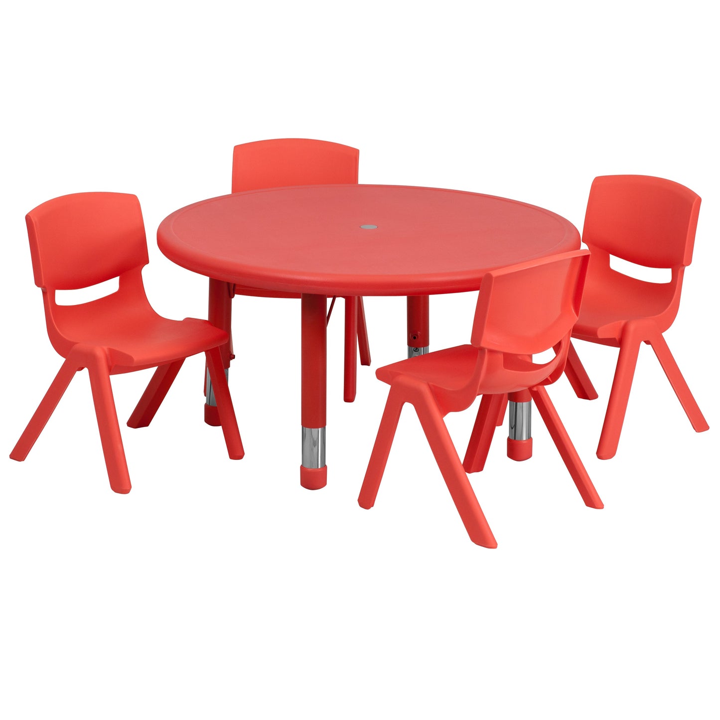 33RD Red Activity Table Set YU-YCX-0073-2-ROUND-TBL-RED-E-GG