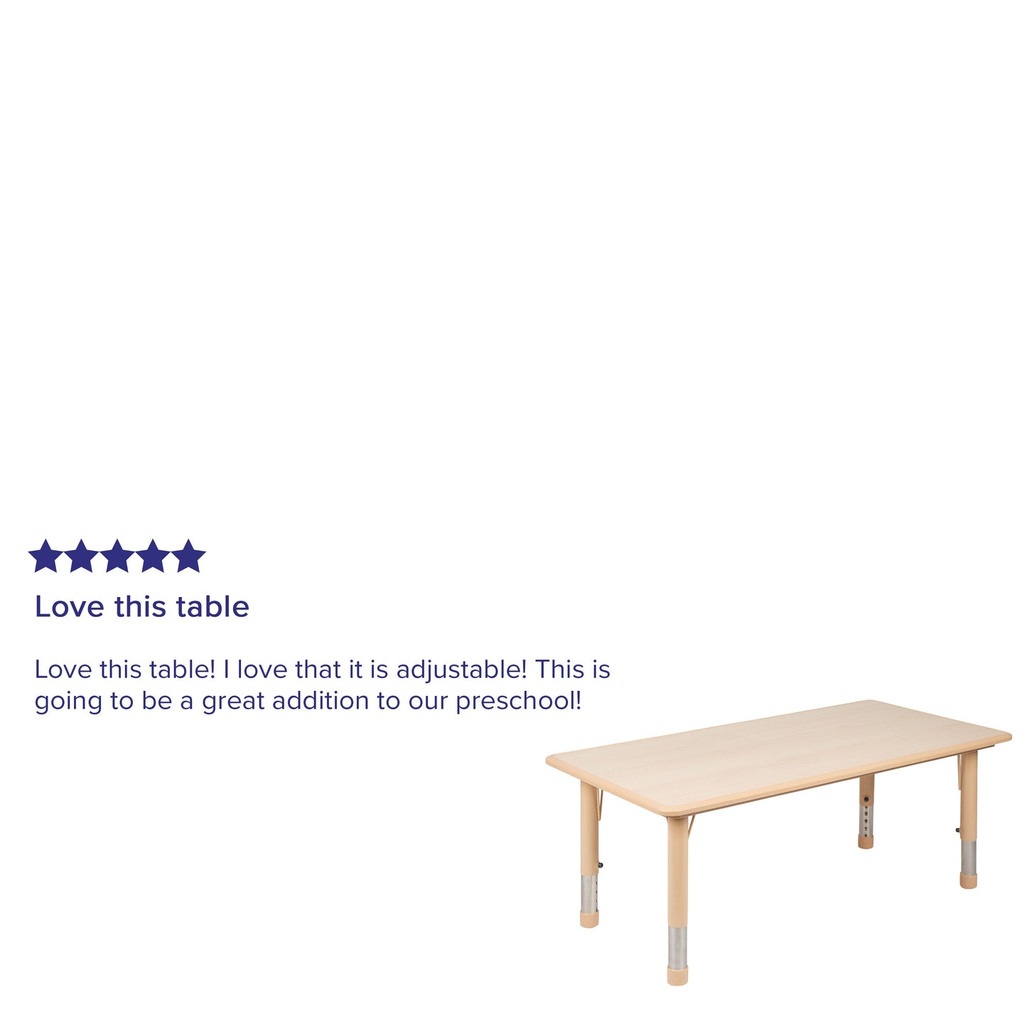 24x48 Natural Activity Table YU-YCY-060-RECT-TBL-NAT-GG