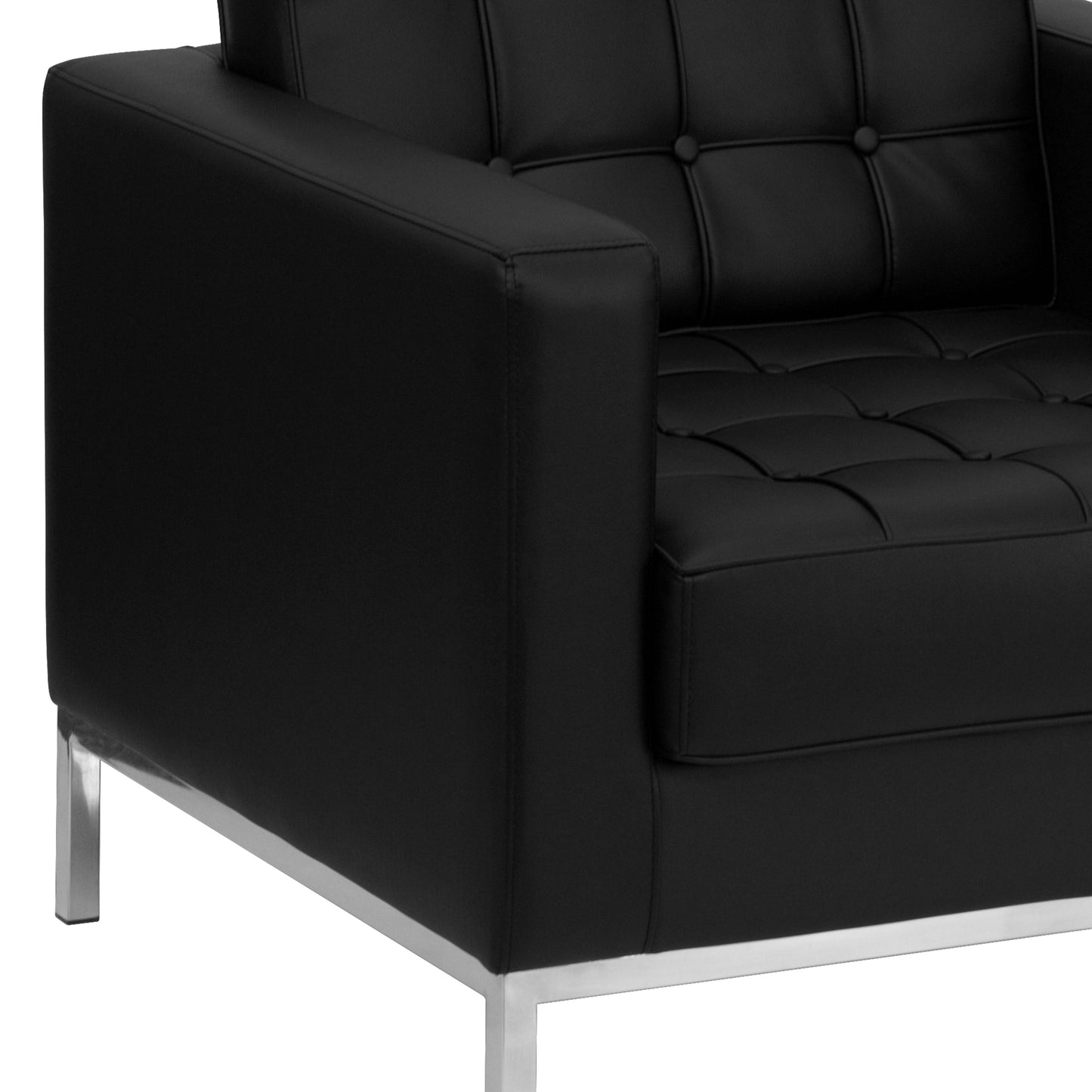 Black Leather Chair ZB-LACEY-831-2-CHAIR-BK-GG