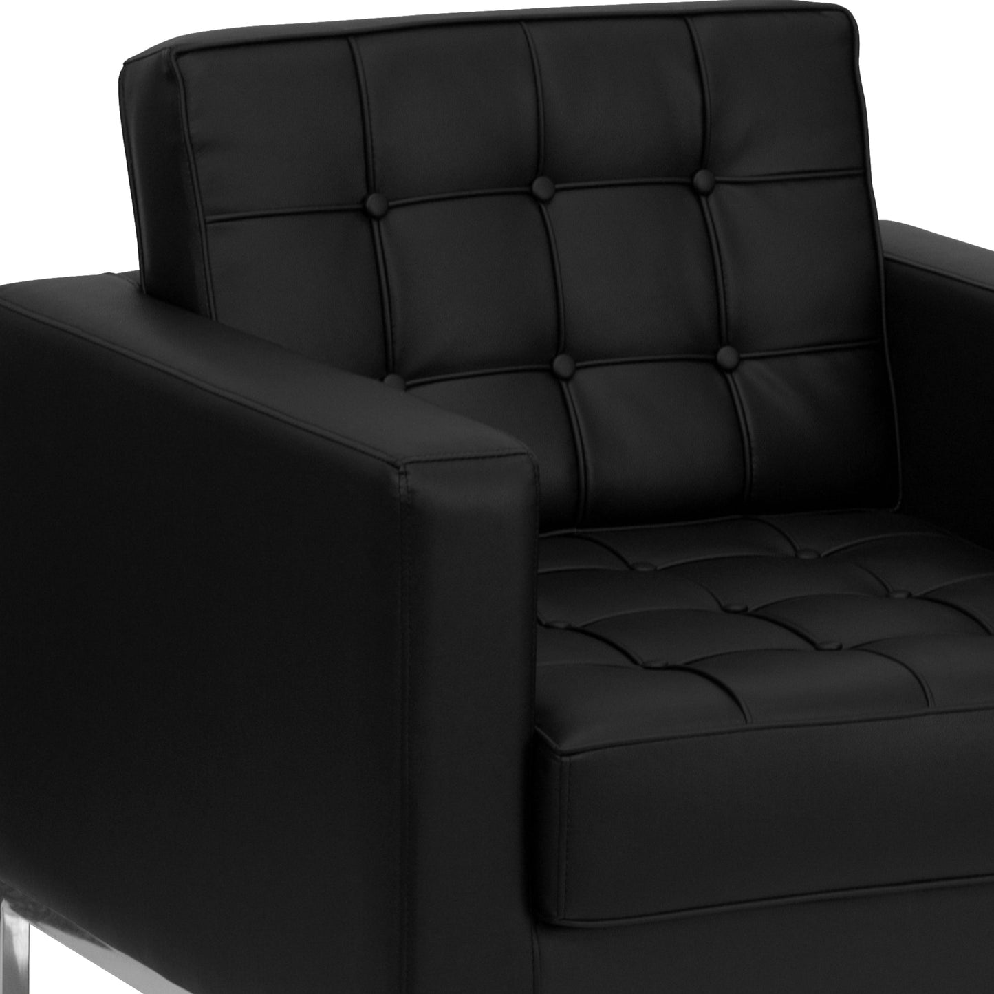 Black Leather Chair ZB-LACEY-831-2-CHAIR-BK-GG