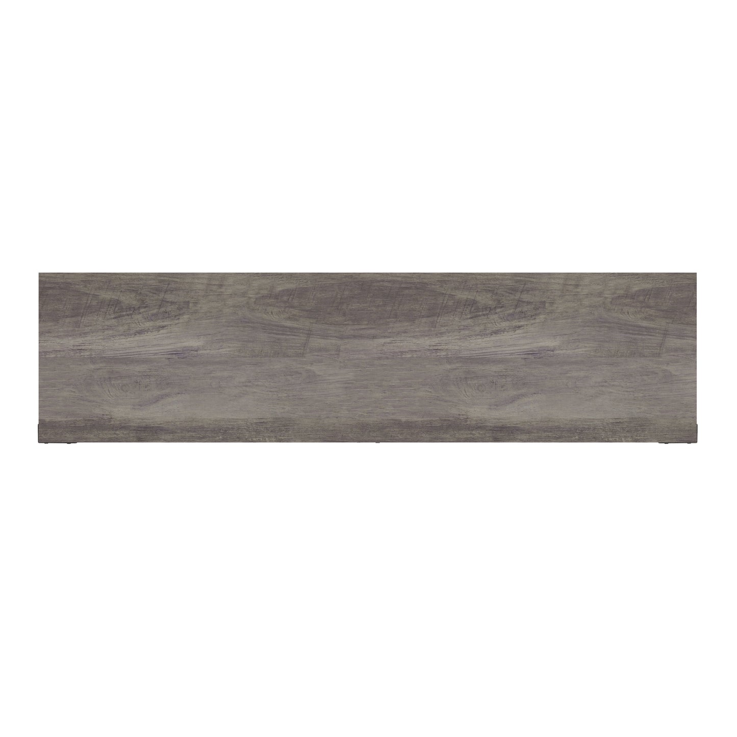 60" Coastal Gray and White/Rustic TV Stand ZG-025