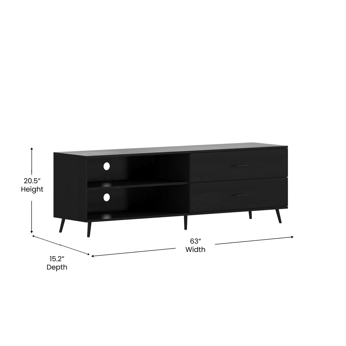 60" Storage TV Stand ZG-028