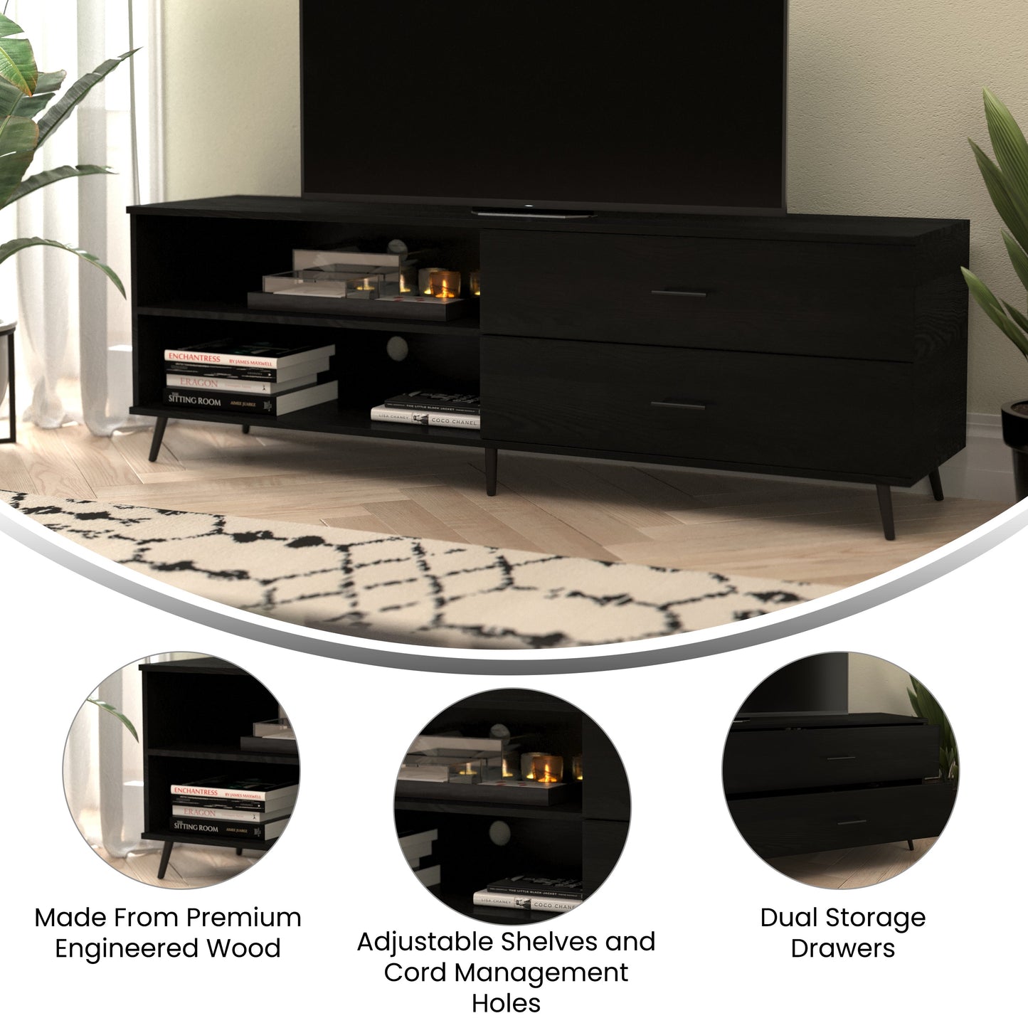 60" Storage TV Stand ZG-028