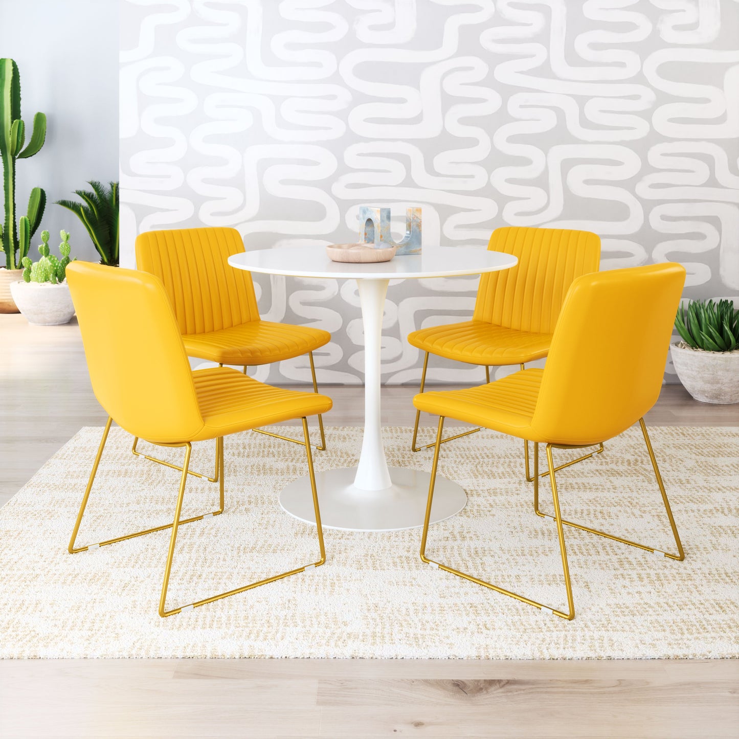 Joy Dining Chair (Set of 2) Yellow