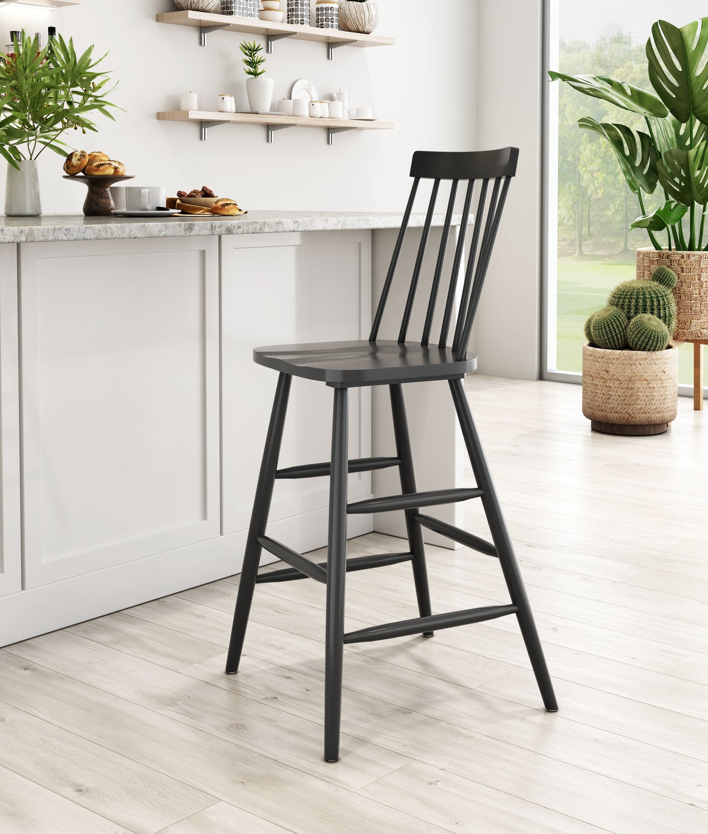 Ashley Barstool (Set of 2) Black