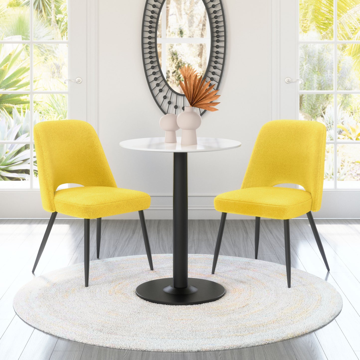 Teddy Dining Chair (Set of 2) Yellow