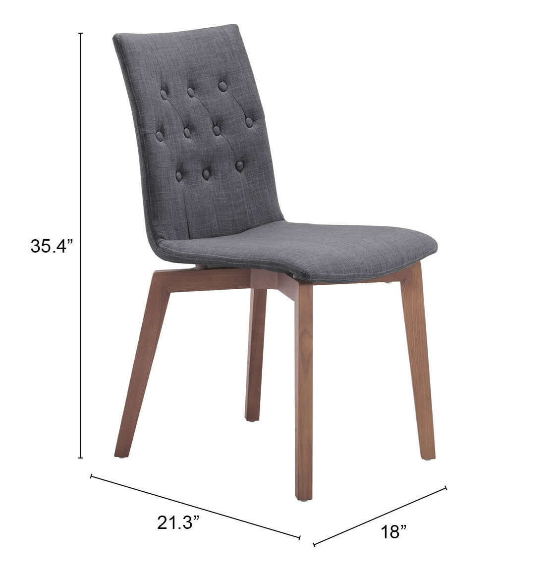 Orebro Dining Chair (Set of 2) Graphite