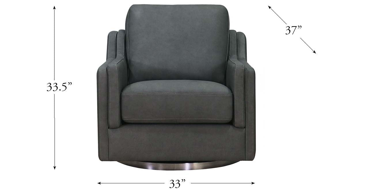 Bella Swivel Leather Chair