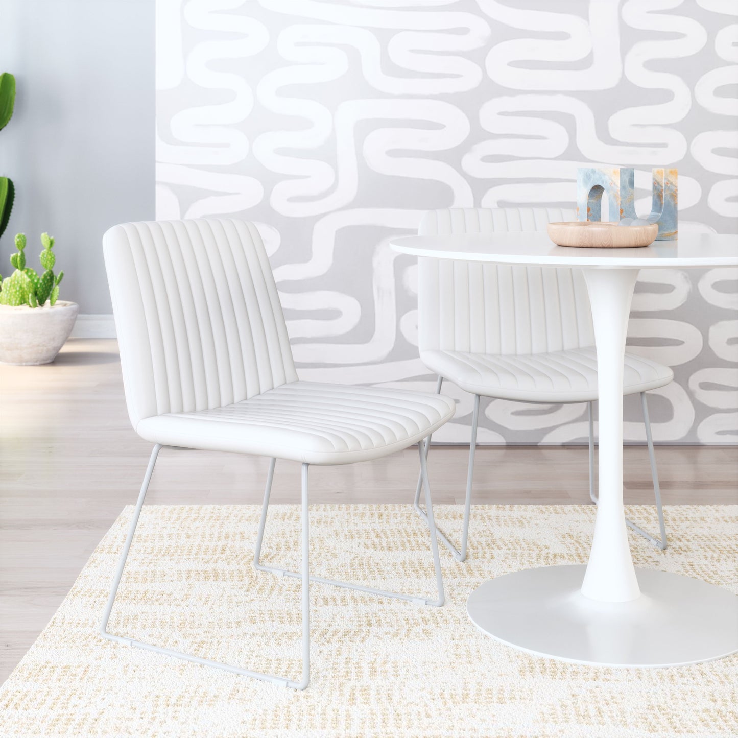 Joy Dining Chair (Set of 2) White