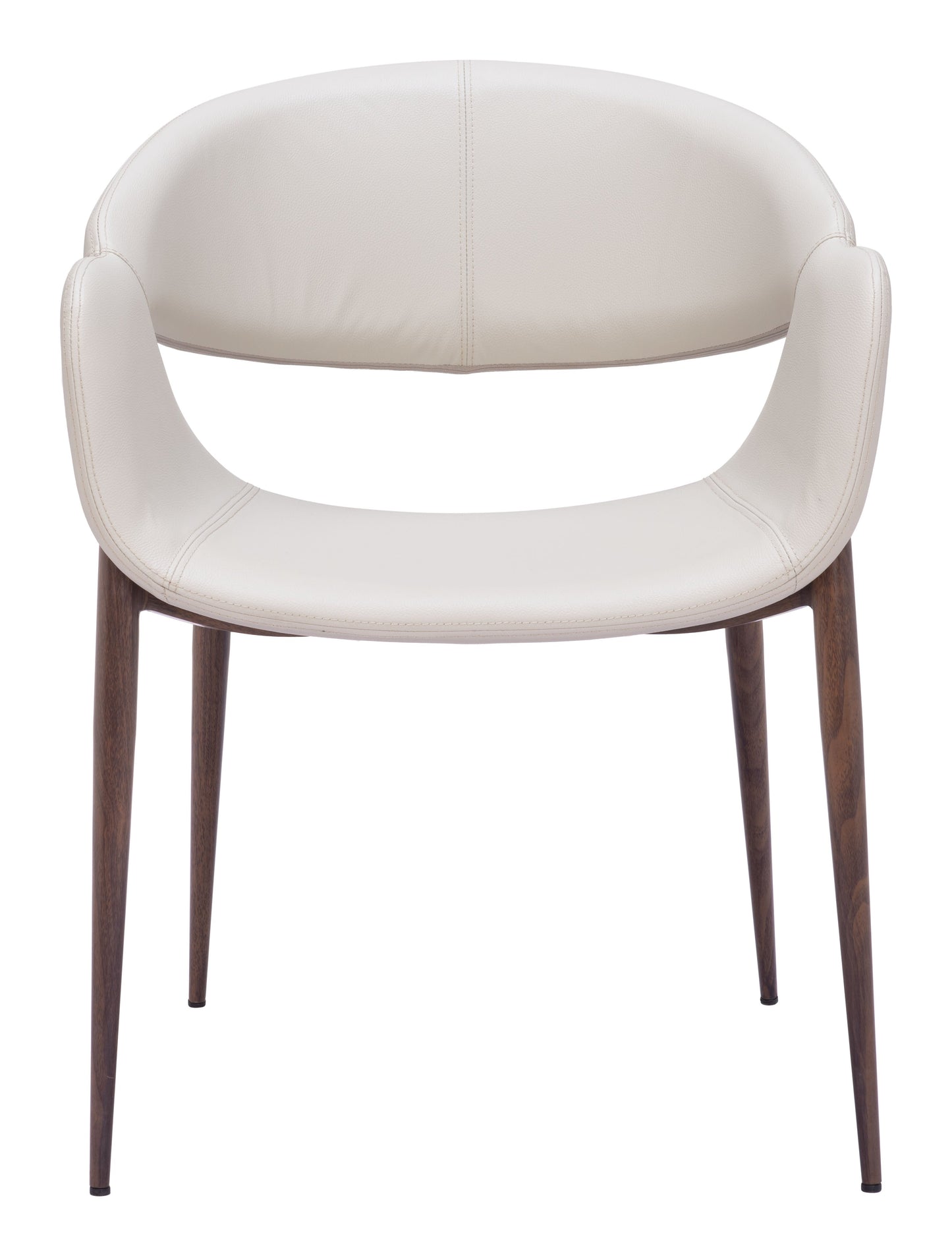 Limay Dining Chair Beige & Walnut