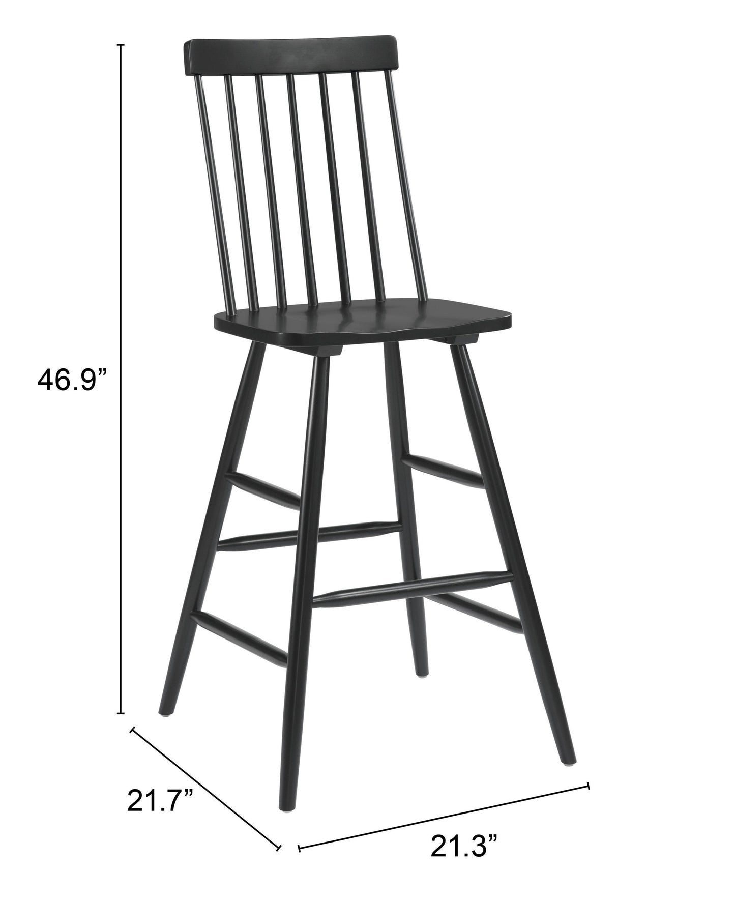 Ashley Barstool (Set of 2) Black