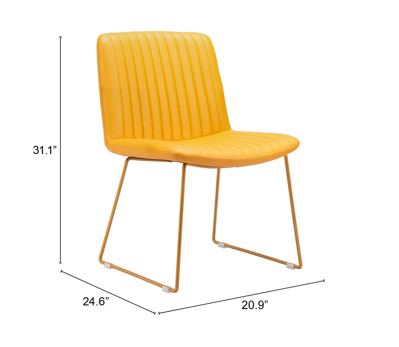 Joy Dining Chair (Set of 2) Yellow